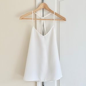 Abercrombie Cream Strappy V Neck Cami